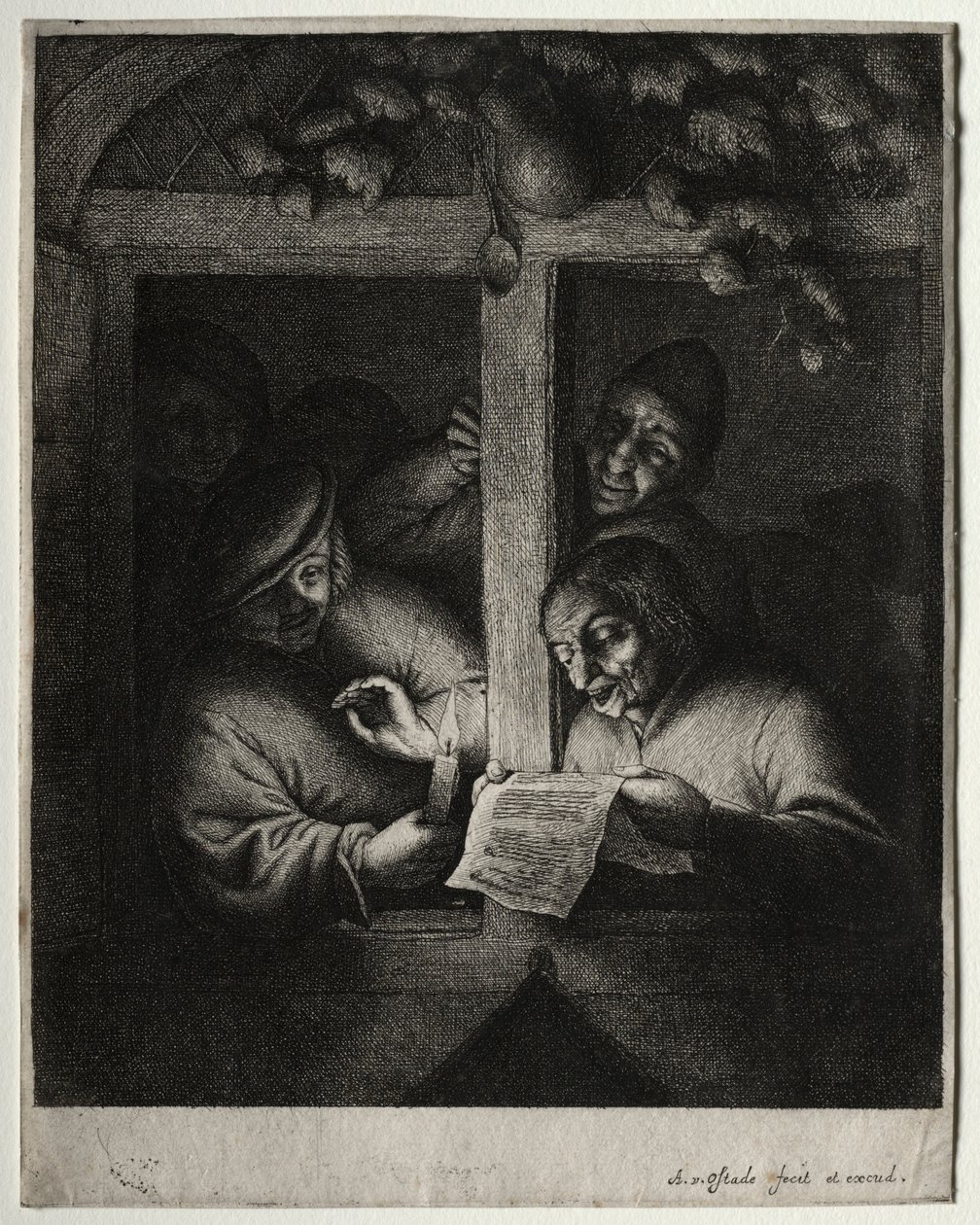 Die Weihnachtsliedersänger von Adriaen Jansz. van Ostade