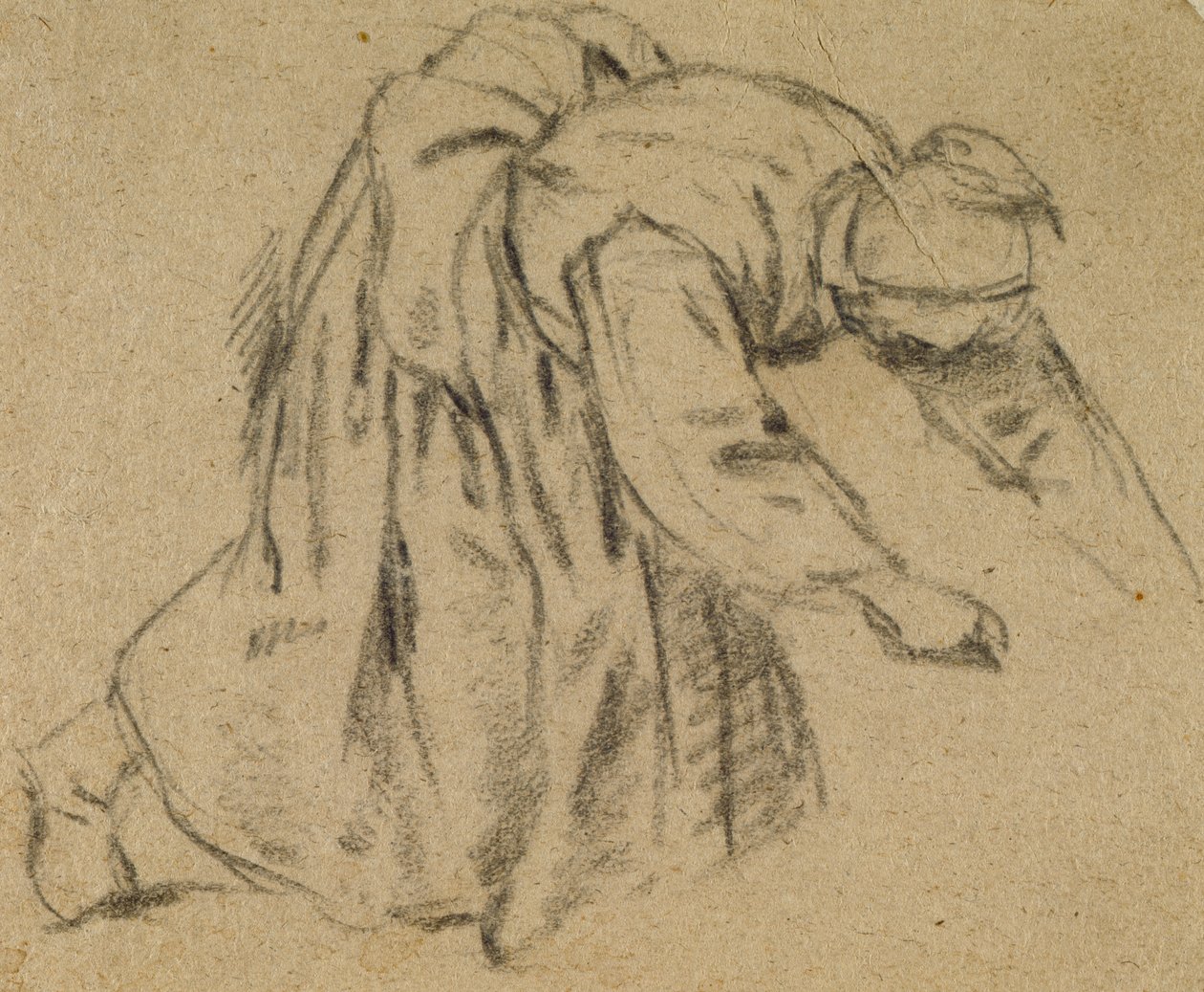 Sich bückende Frau, 1656 von Adriaen Jansz. van Ostade