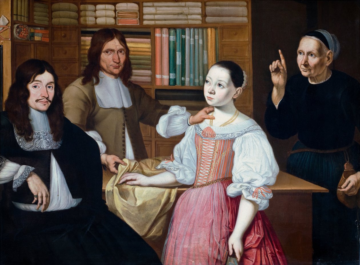 Im Tuchladen von Adriaen van Bloemen