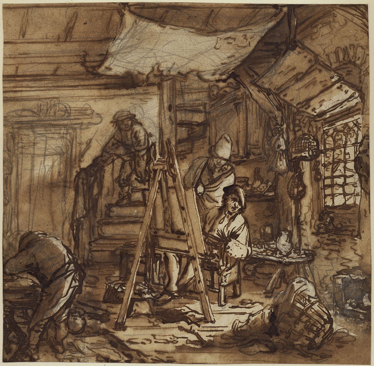 Der Maler im Atelier von Adriaen van Ostade