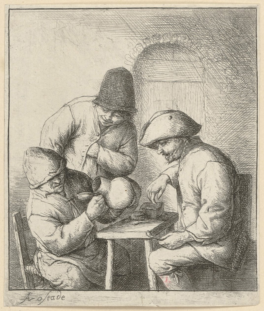 Leerer Krug von Adriaen van Ostade
