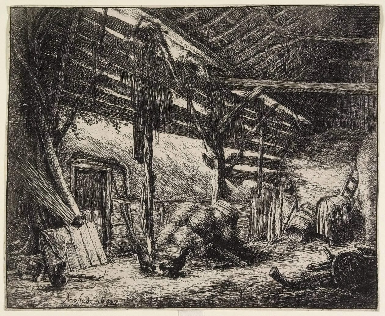 Die Scheune von Adriaen van Ostade