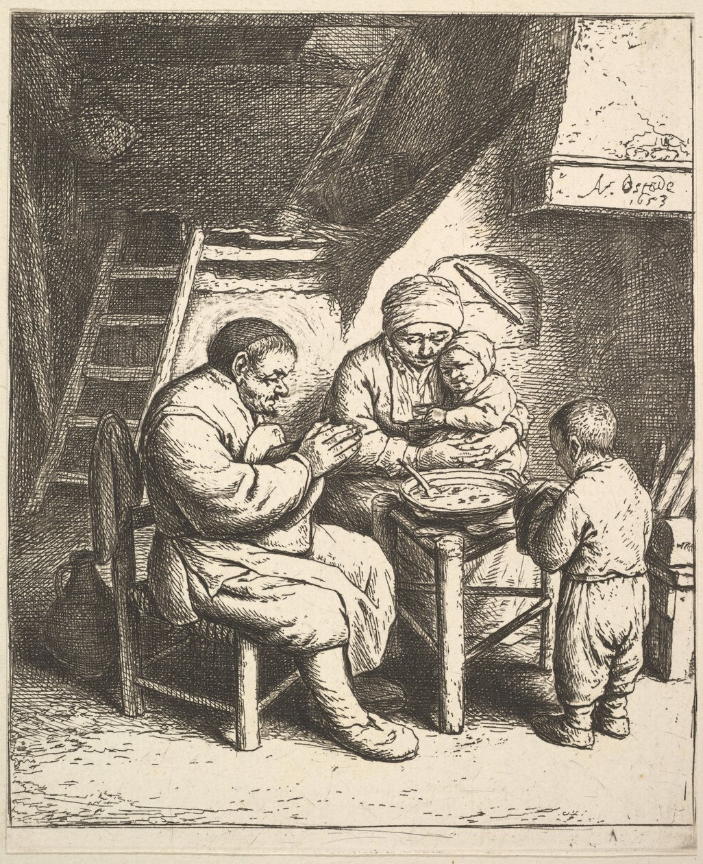 Der Segen von Adriaen van Ostade