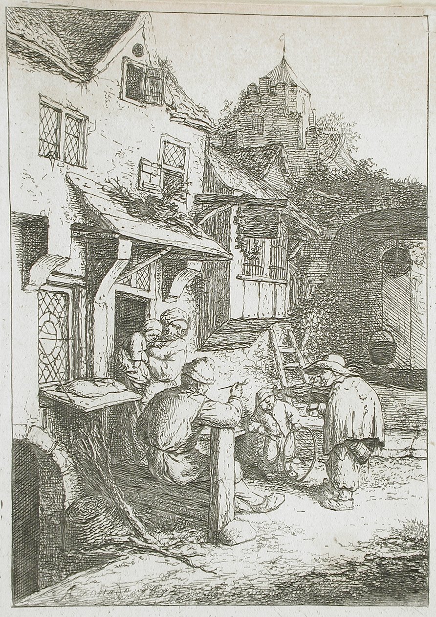 Der bucklige Geiger von Adriaen van Ostade