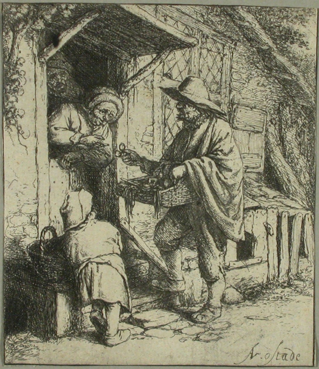 Der Brillenverkäufer von Adriaen van Ostade
