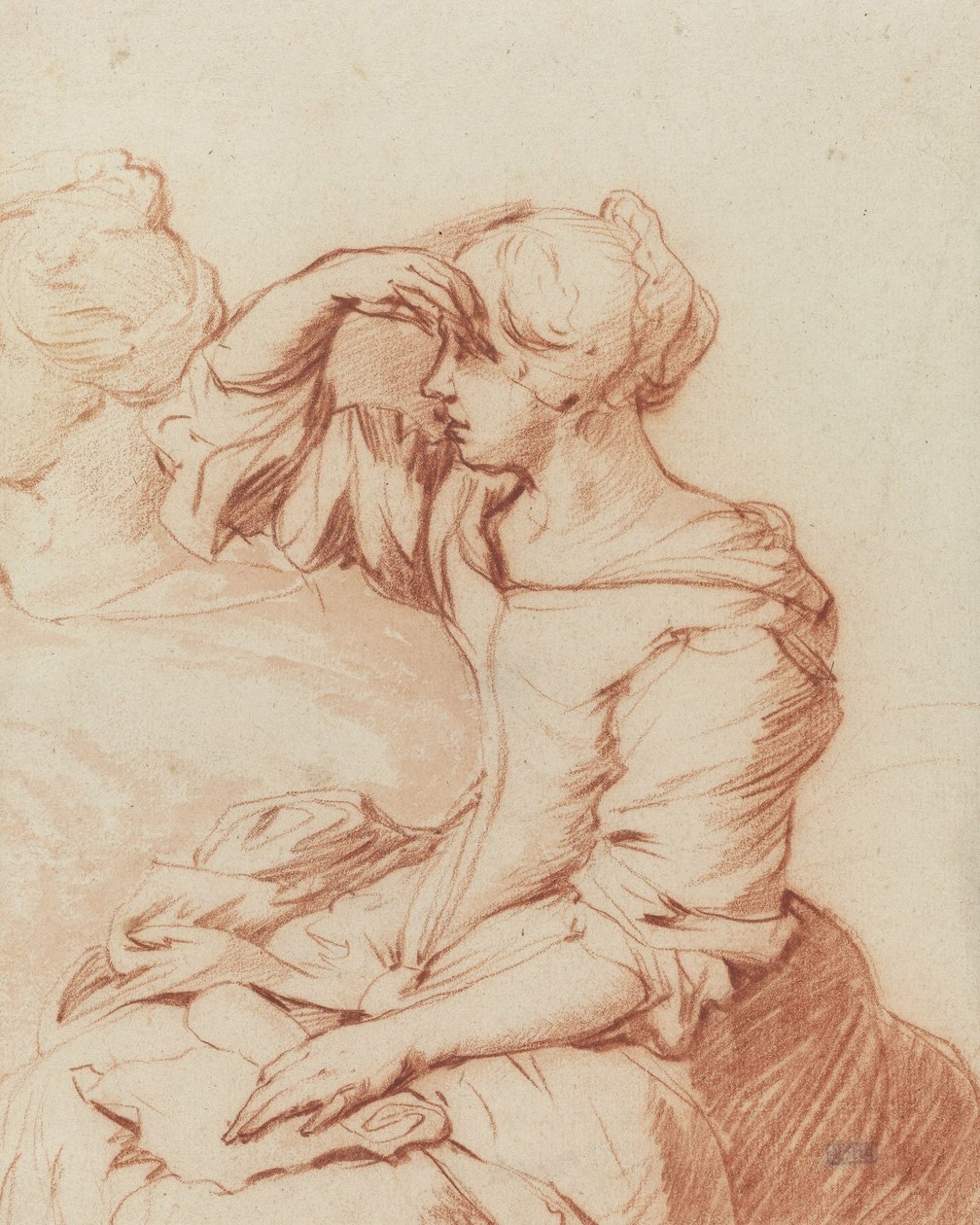 Sitzende Frau mit der Hand über den Augen von Adriaen van de Velde