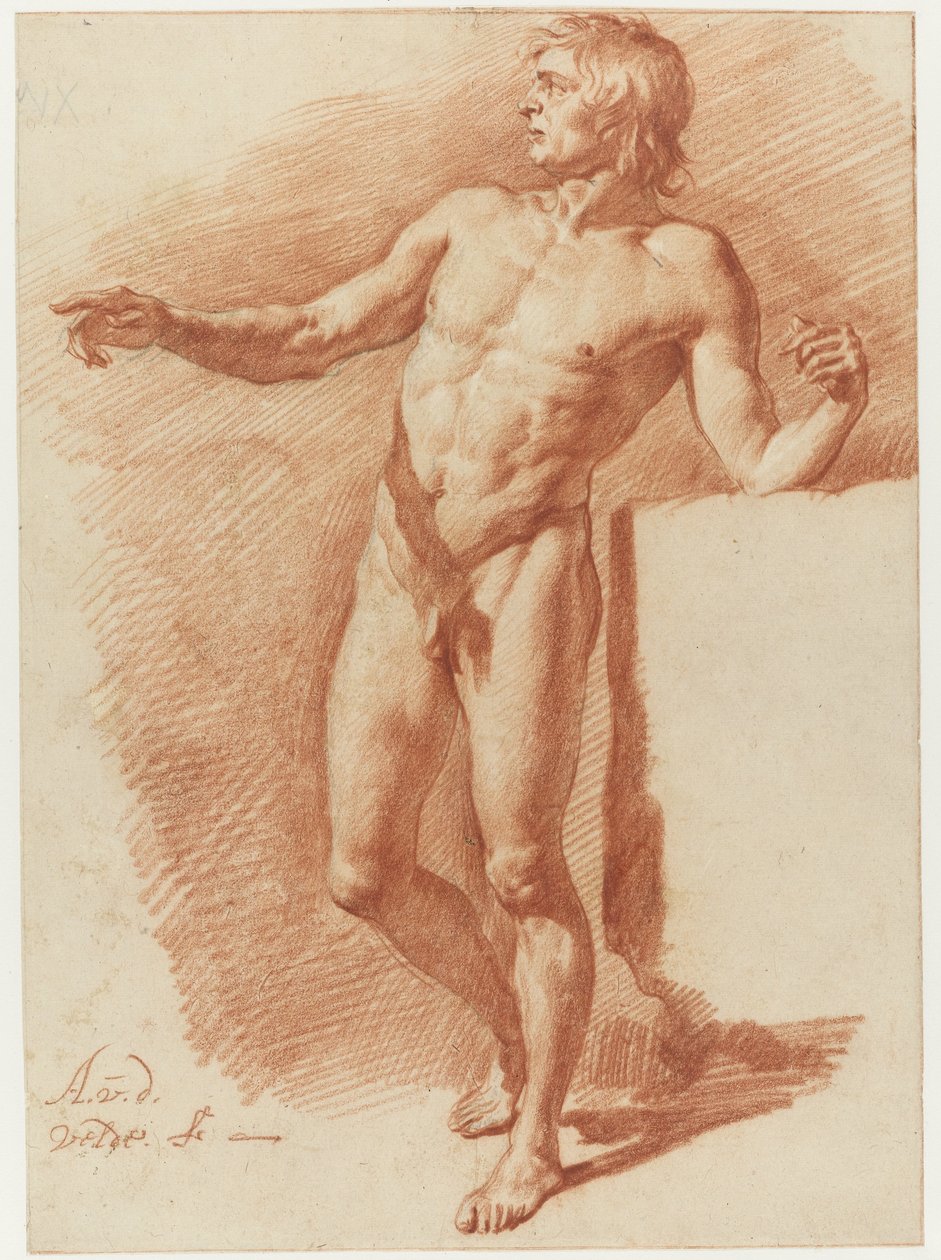 Stehender männlicher Akt von Adriaen van de Velde
