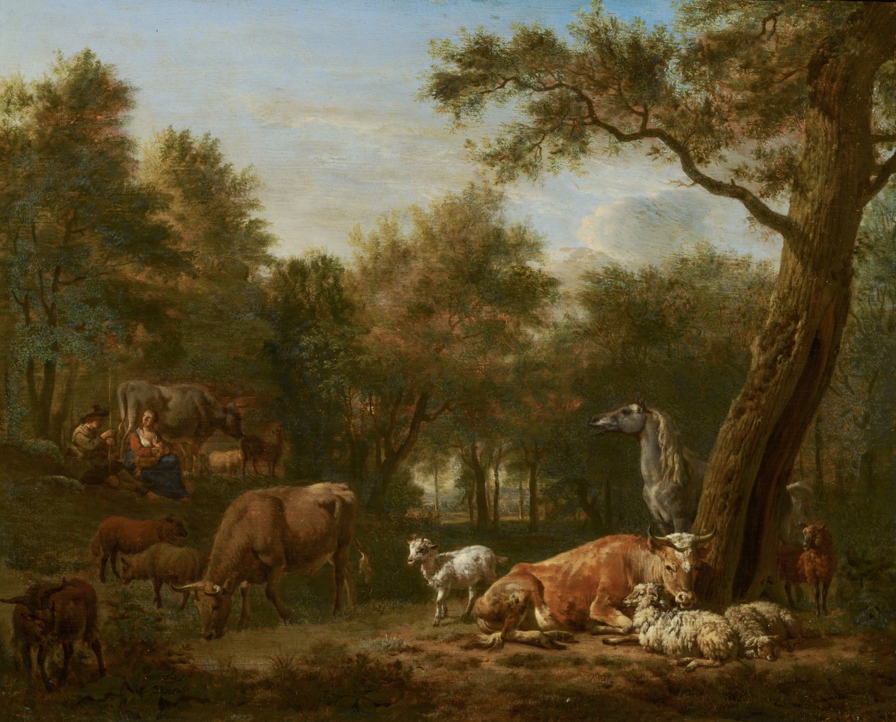 Waldlandschaft mit Vieh von Adriaen van de Velde