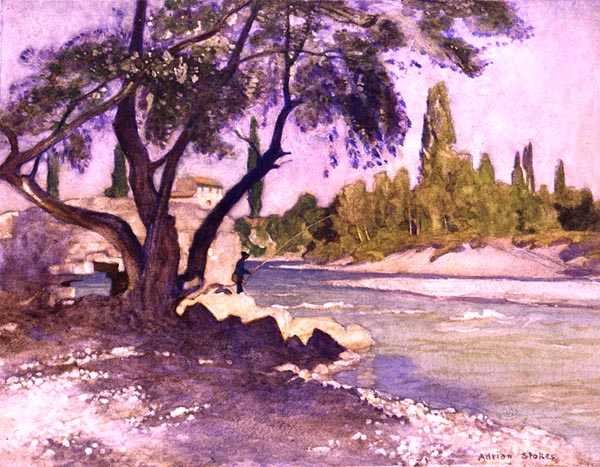 Die Durance bei Sisteron, Frankreich von Adrian Scott Stokes