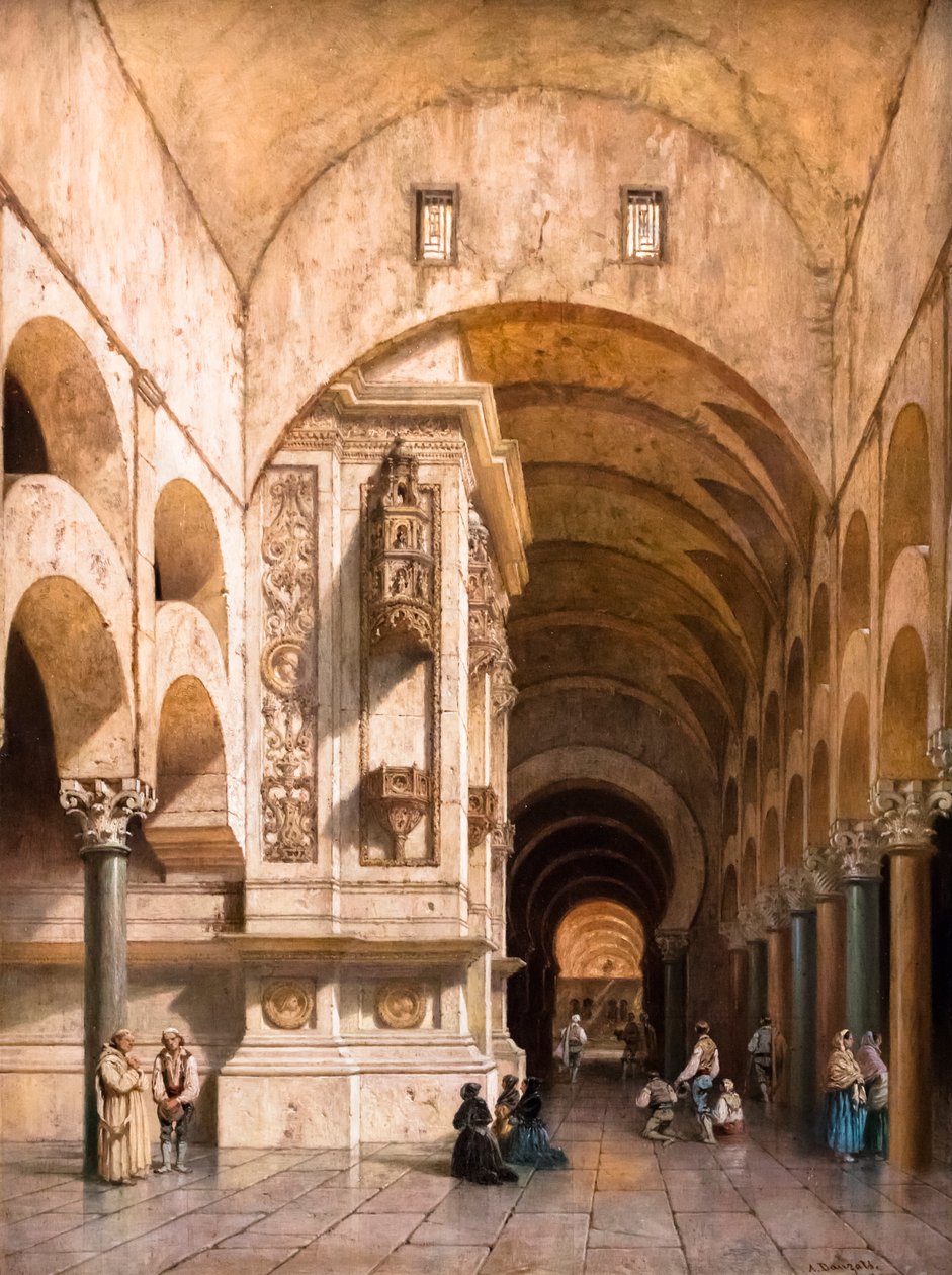 Innenraum der Moschee von Córdoba von Adrien Dauzats