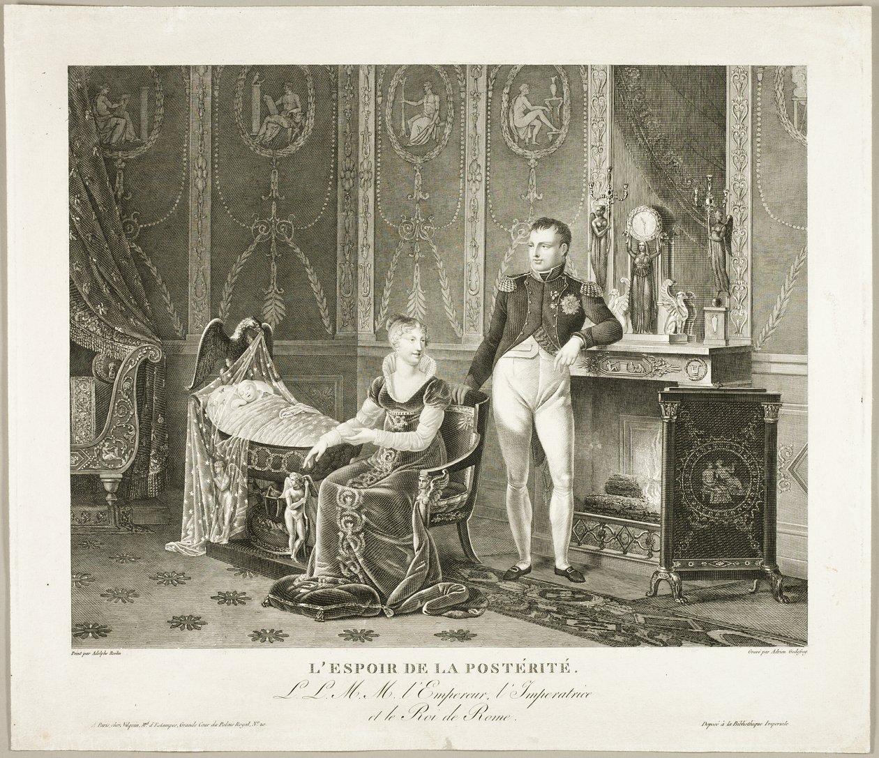 Die Hoffnung der Nachwelt: Der Kaiser, die Kaiserin und der König von Rom von Adrien Pierre Francois Godefroy