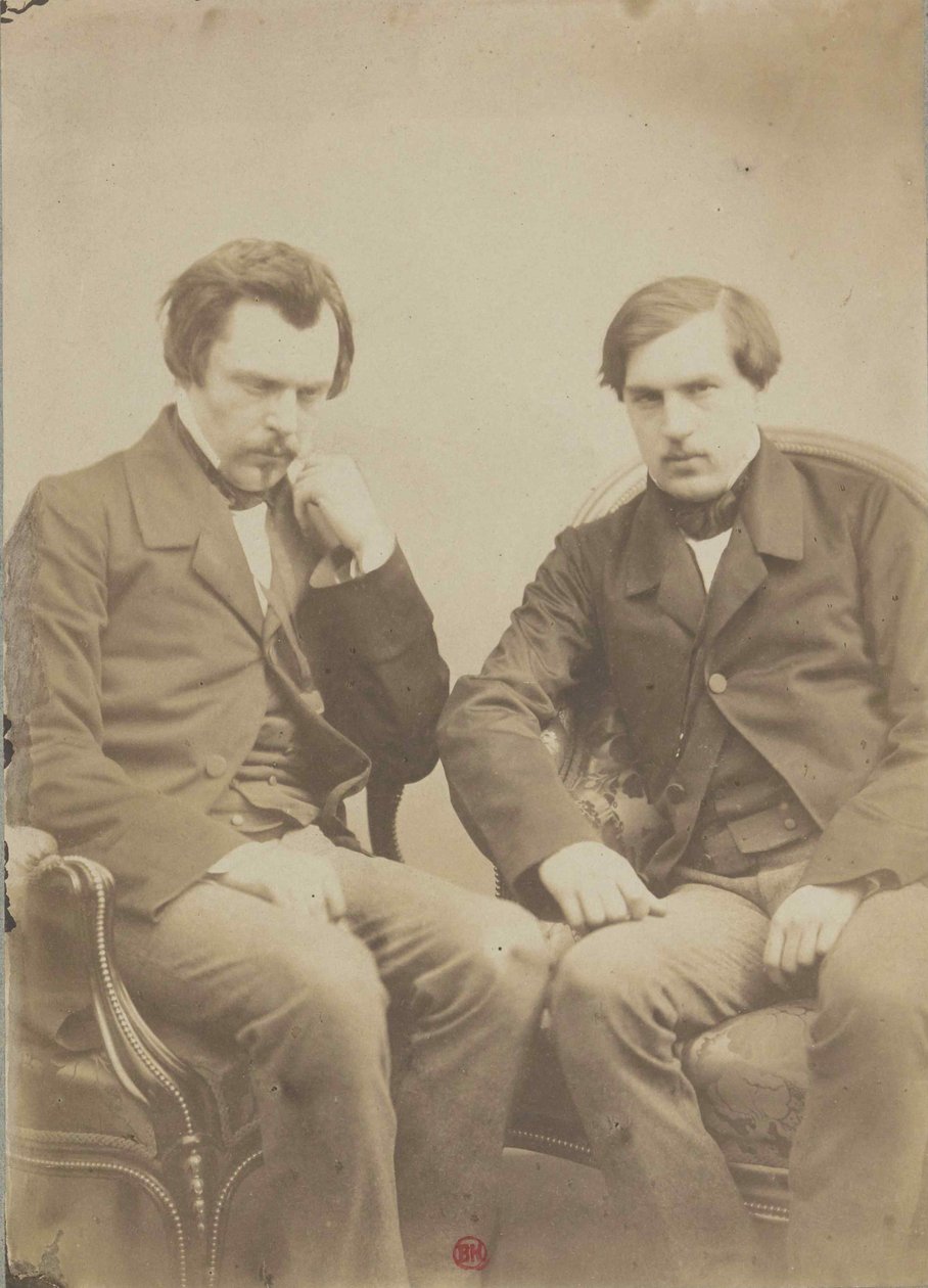 Die Brüder Goncourt, ca. 1855 von Adrien Tournachon