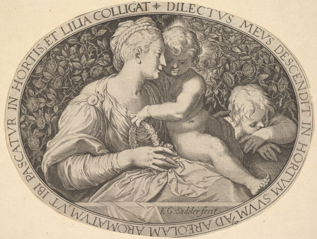 Madonna und Kind von Aegidius Sadeler II