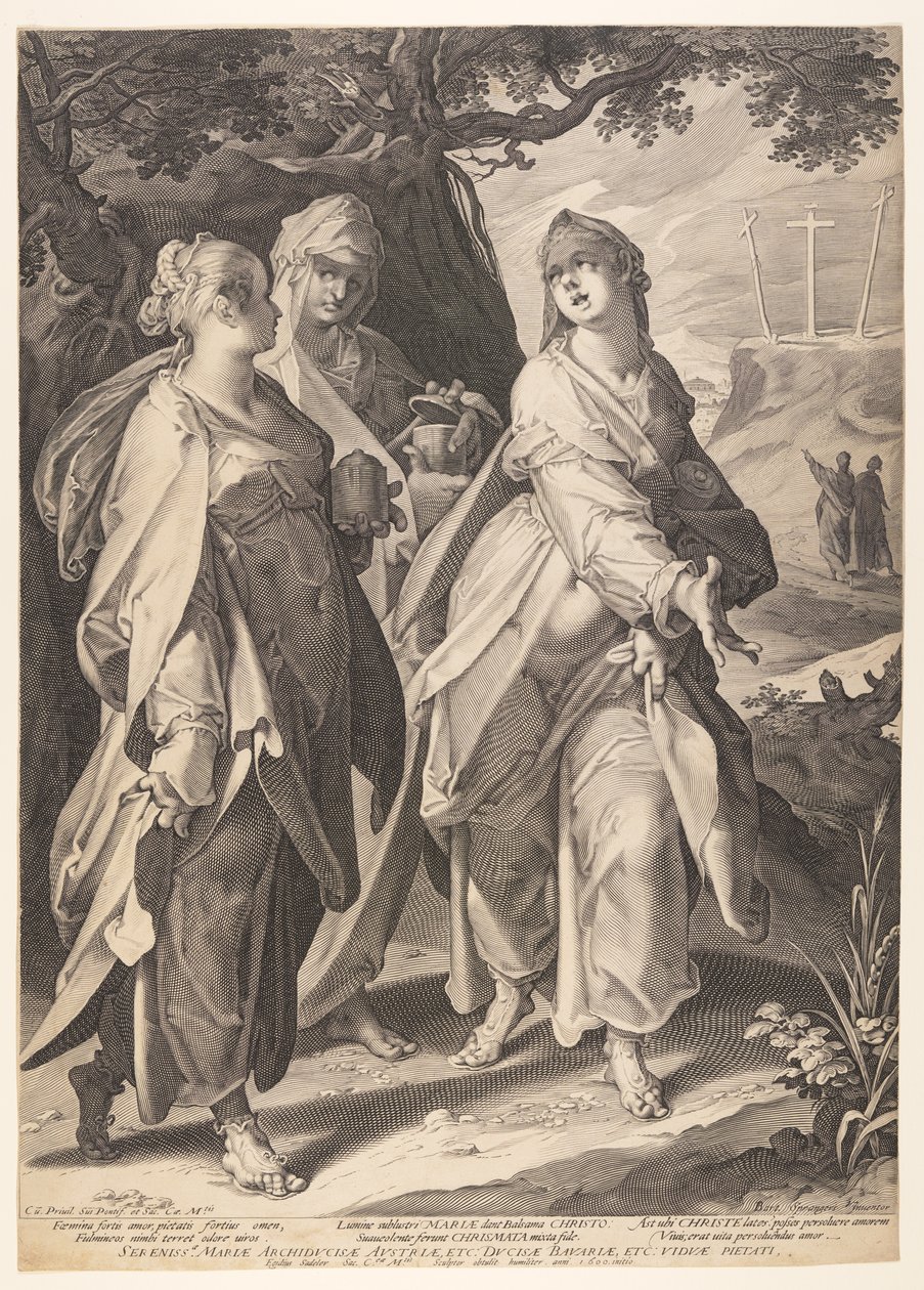 Die drei Frauen, die vom Grab zurückkehren von Aegidius Sadeler II