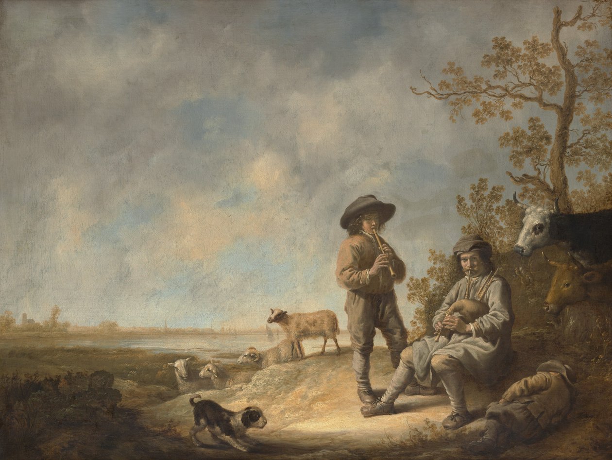 Pfeifende Hirten, ca. 1643-44 von Aelbert Cuyp