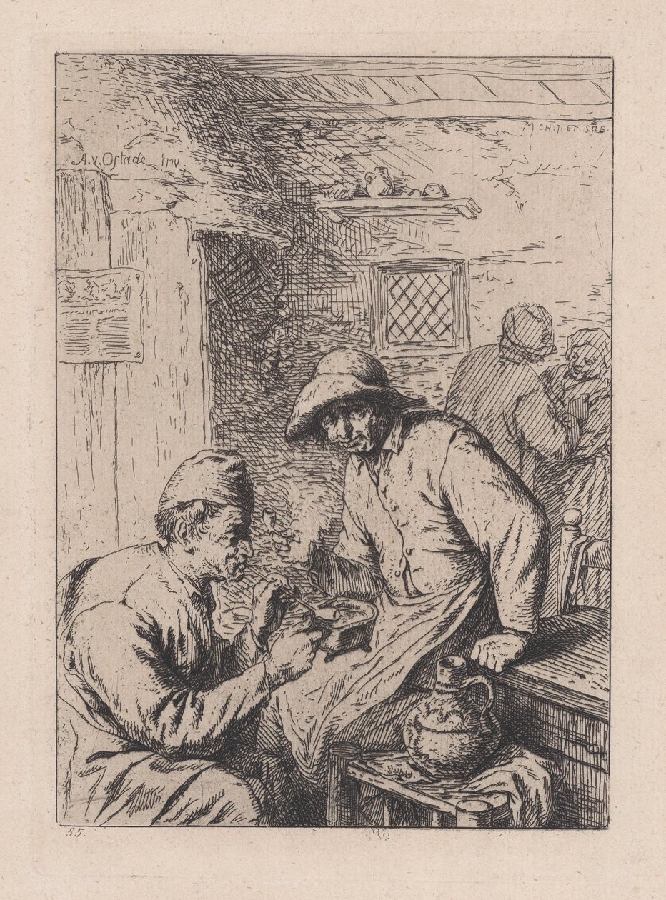 Die Raucher, nach Ostade von After Adriaen van Ostade.