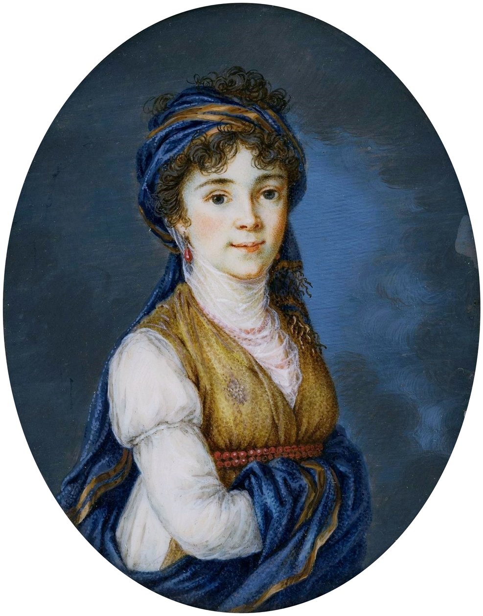 Miniatur der Prinzessin Anna Grigorievna Belosselsky-Belozersky (1773-1846) von after Élisabeth Louise Vigée Le Brun