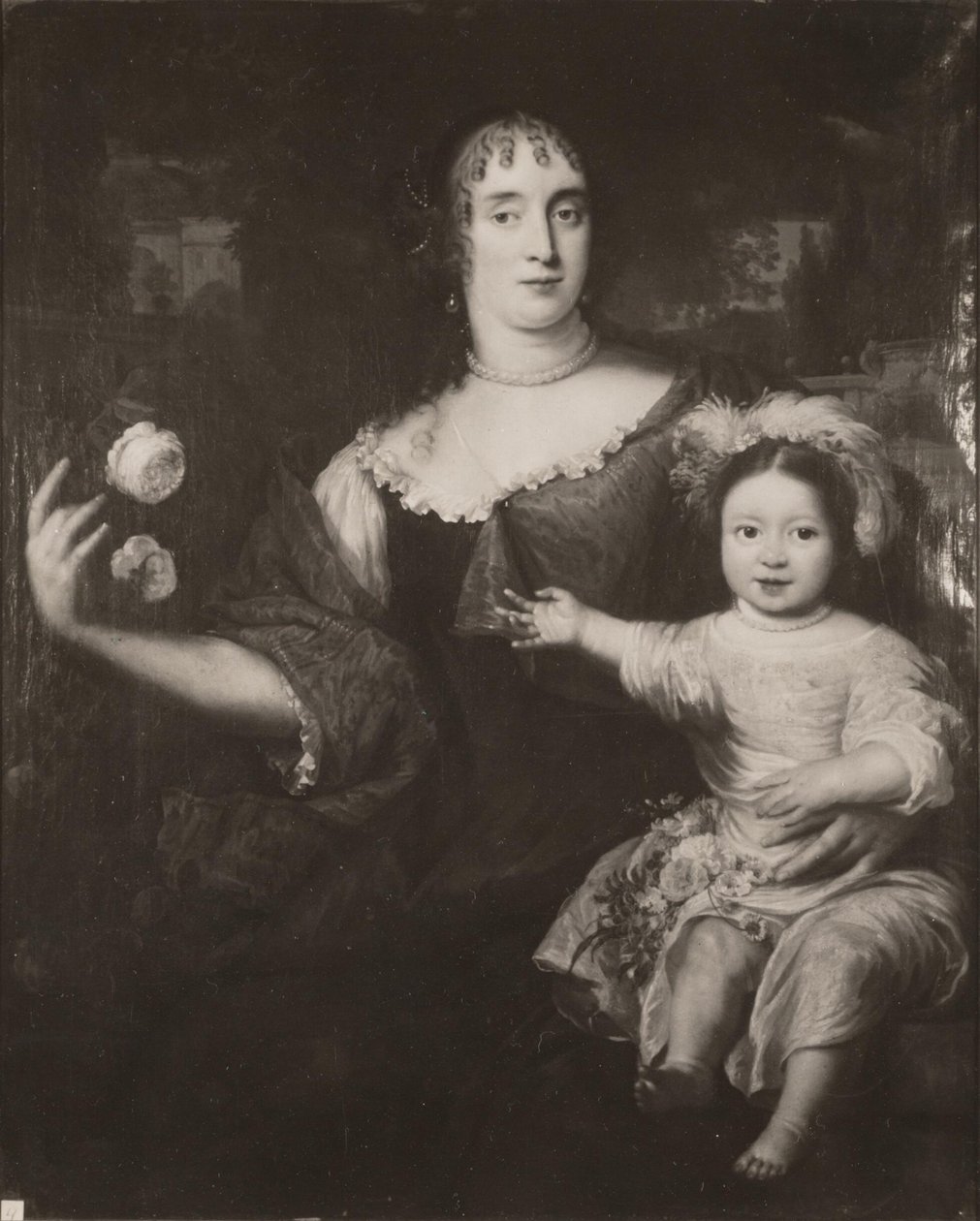 Doppelporträt von Maria van Berckel und ihrer Tochter von After Jan de Baen