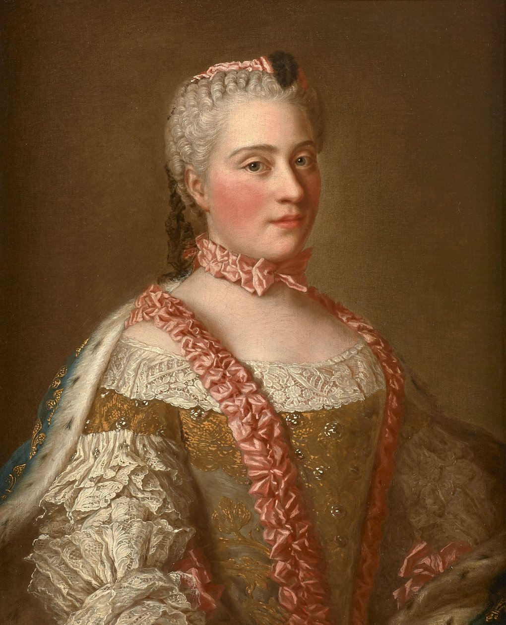 Nach Jean Étienne Liotard - Porträt von Marie-Josèphe de Saxe von after Jean Etienne Liotard