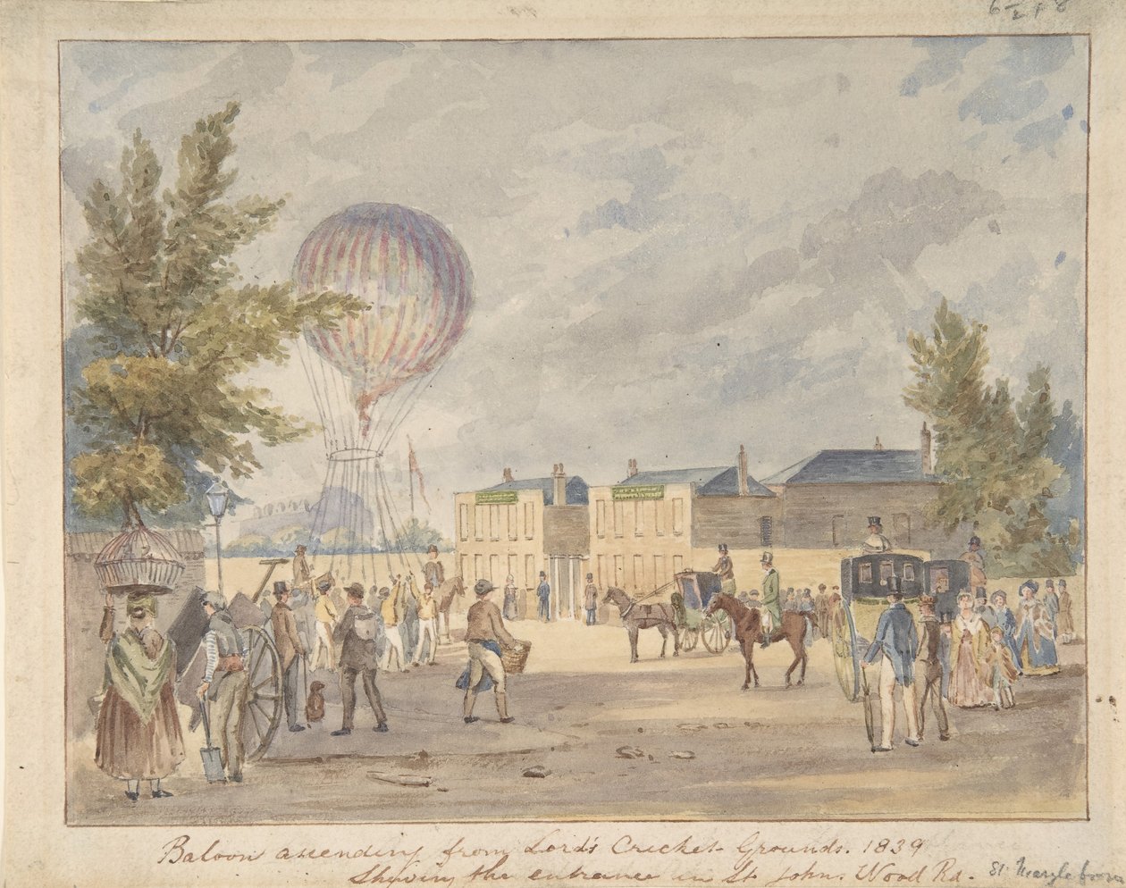 Ballonaufstieg in der Nähe des Eingangs zum Lord