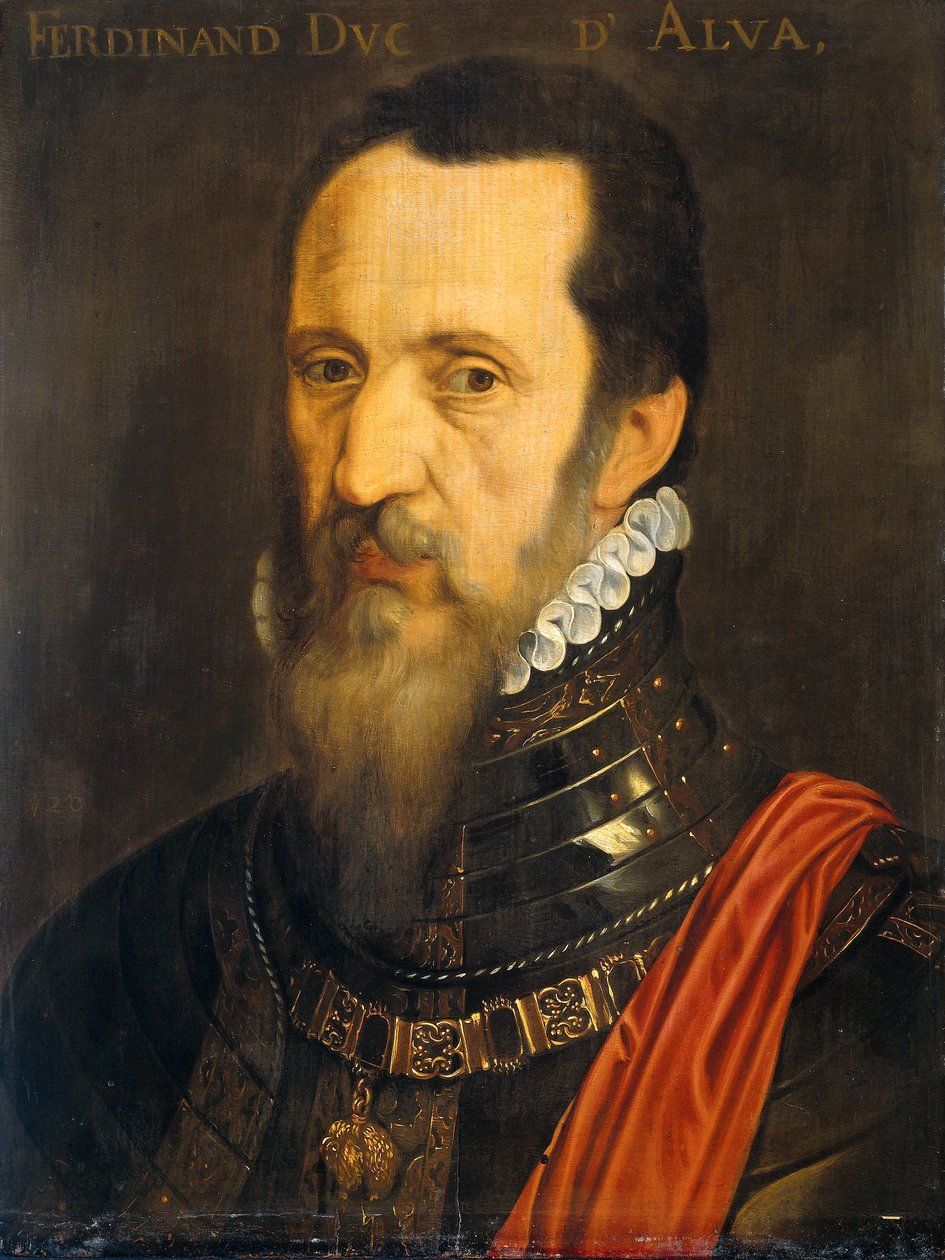 Porträt von Fernando Álvarez de Toledo (1507-1582), Herzog von Alba von After Willem Key