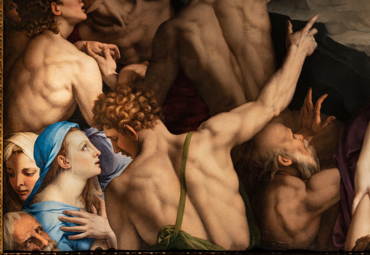 Medici-Kapelle: Abstieg Christi in die Vorhölle (Detail) von Agnolo Bronzino