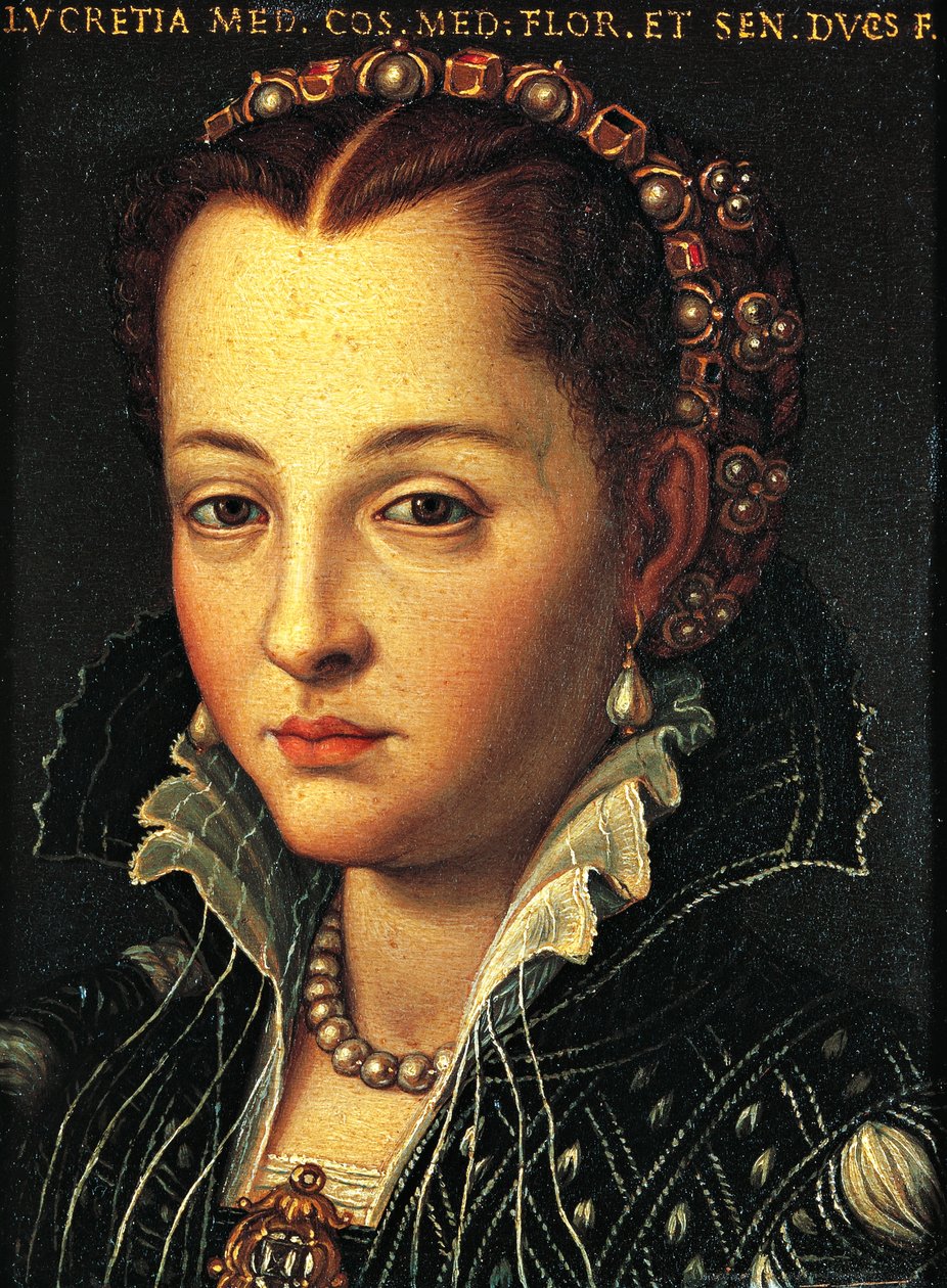 Porträt von Lucrezia de Medici von Agnolo Bronzino