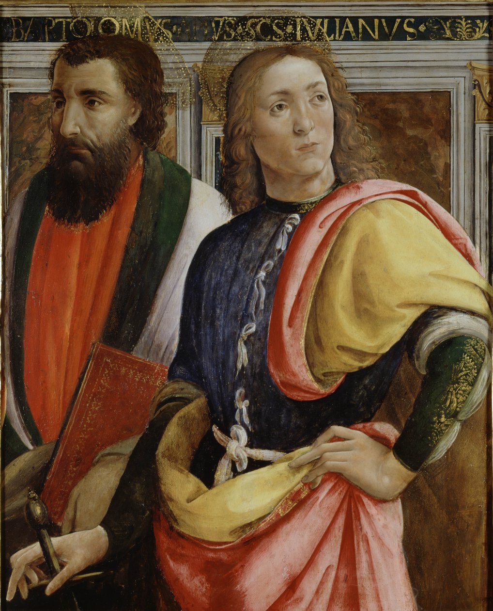 Heilige Bartholomäus und Julian der Hospitaler von Agnolo di Domenico