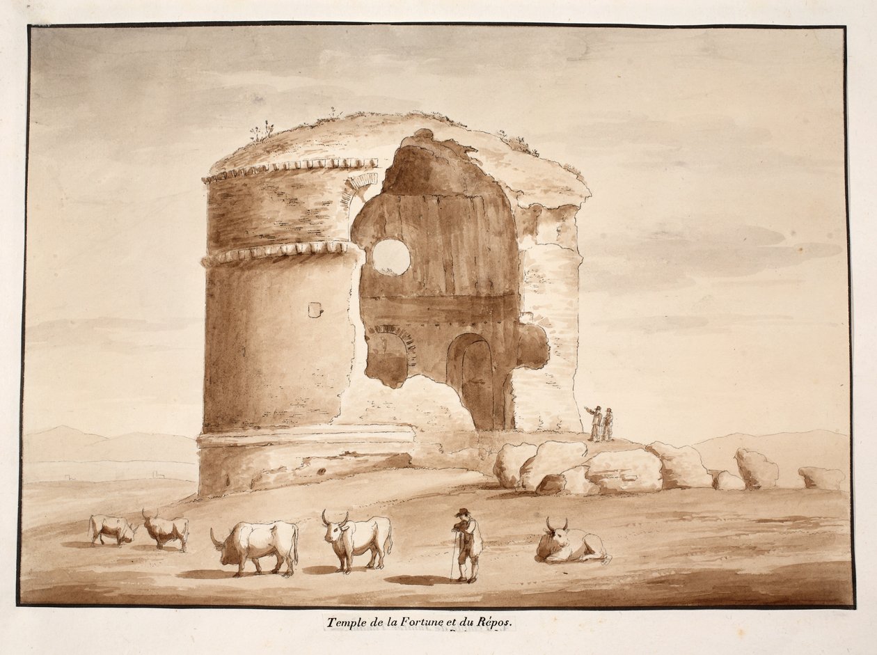 Tempel des Glücks und der Ruhe, 1833 von Agostino Tofanelli