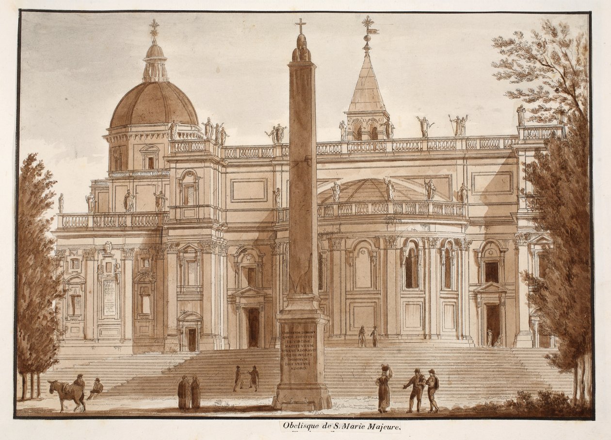 Der Obelisk von Santa Maria Maggiore, 1833 von Agostino Tofanelli