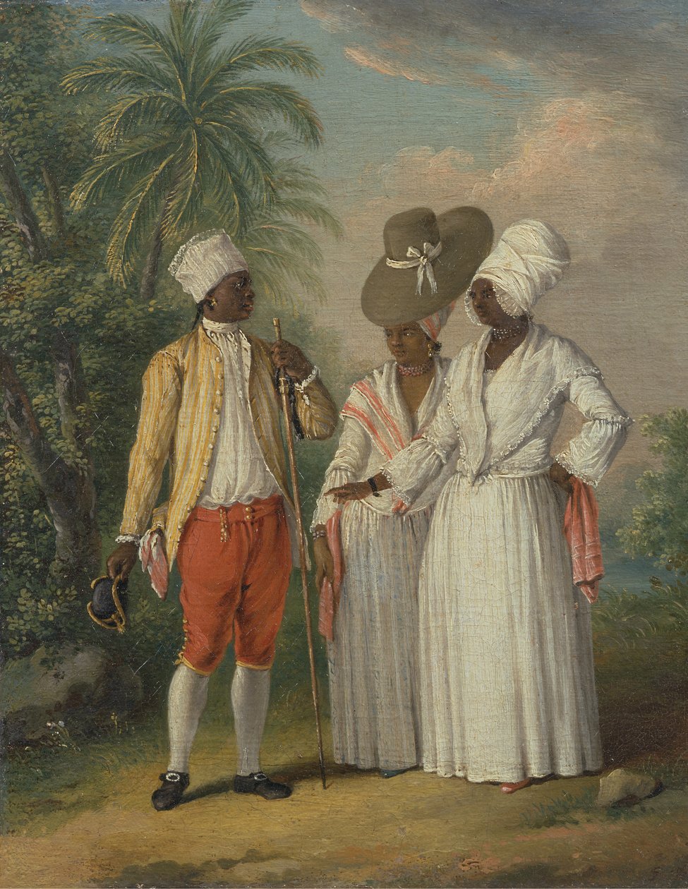 Freie Westindische Dominikaner, freie Eingeborene von Dominica, ca. 1770 von Agostino Brunias