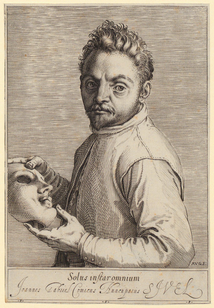 Porträt von Giovanni Gabrielli, genannt „Il Sivello“ von Agostino Carracci