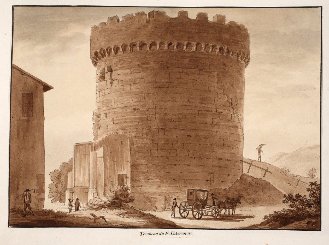 Das Grab der Horatier und Curiatier, 1833 von Agostino Tofanelli