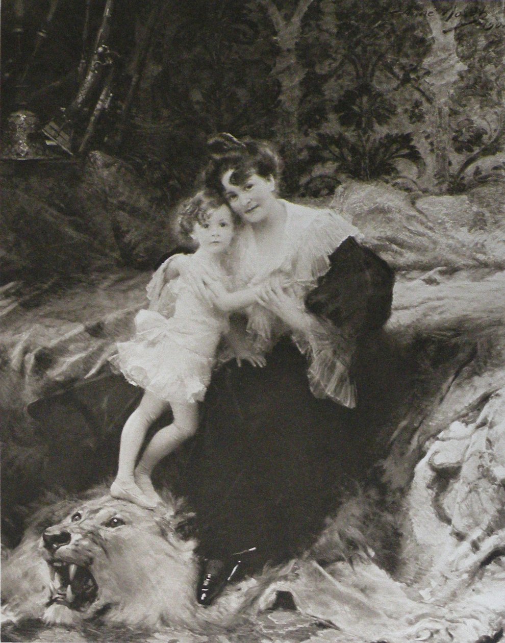 Madame Aimé Morot und ihre Tochter von Aimé Nicolas Morot