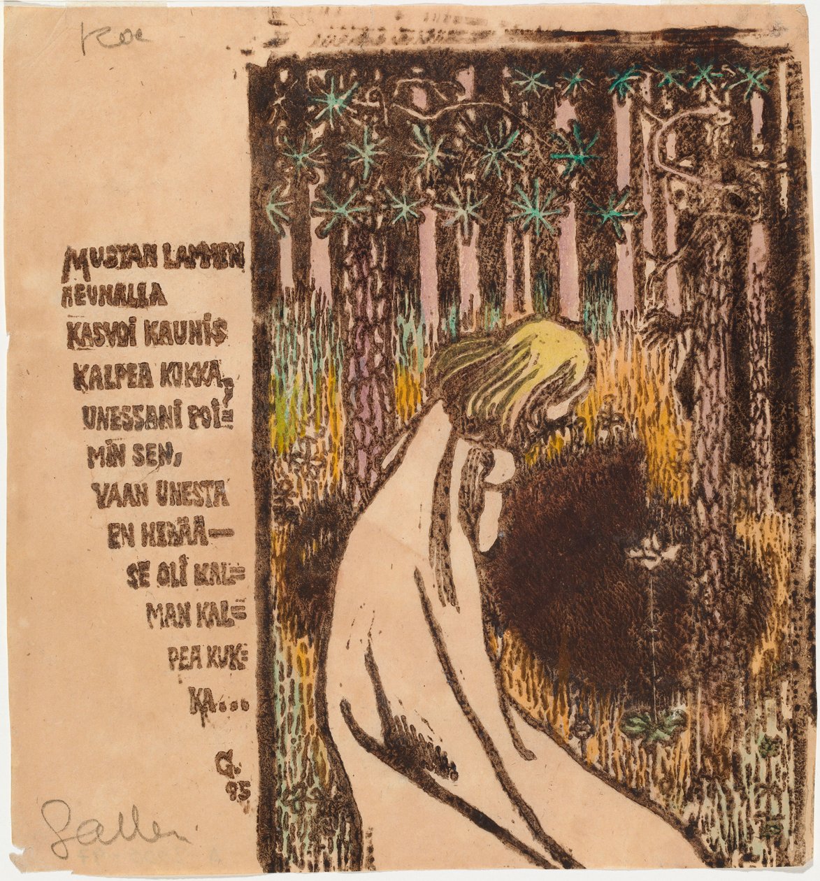 Blume des Todes von Akseli Gallen-Kallela