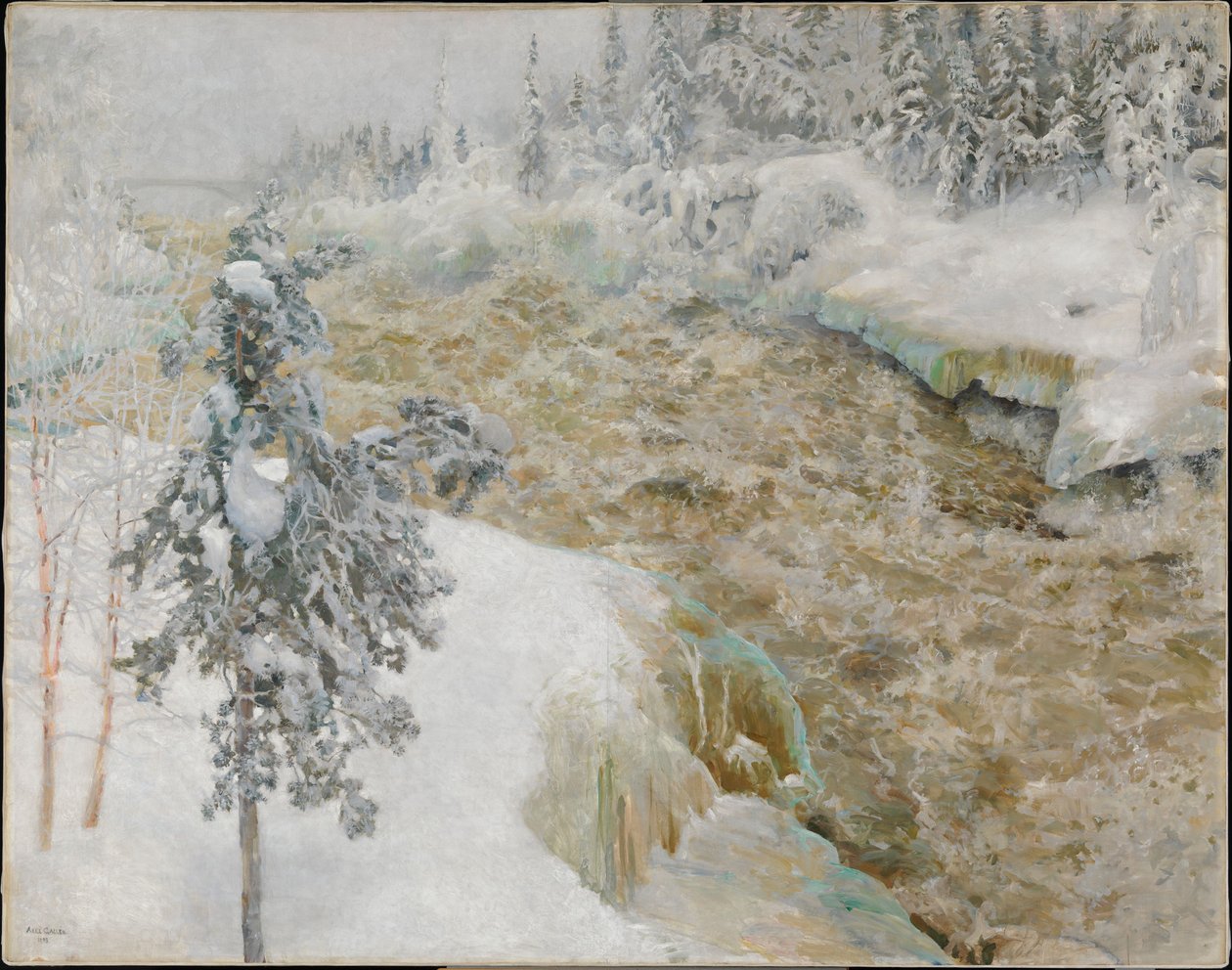 Imatra im Winter von Akseli Gallen-Kallela