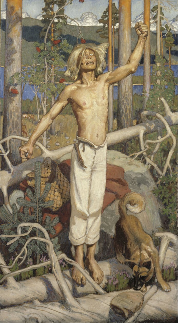 Kullervo verflucht von Akseli Gallen-Kallela
