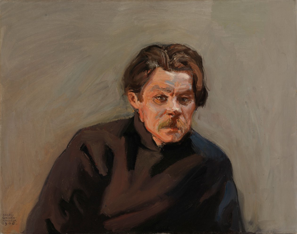 Porträt von Maxim Gorki von Akseli Gallen-Kallela