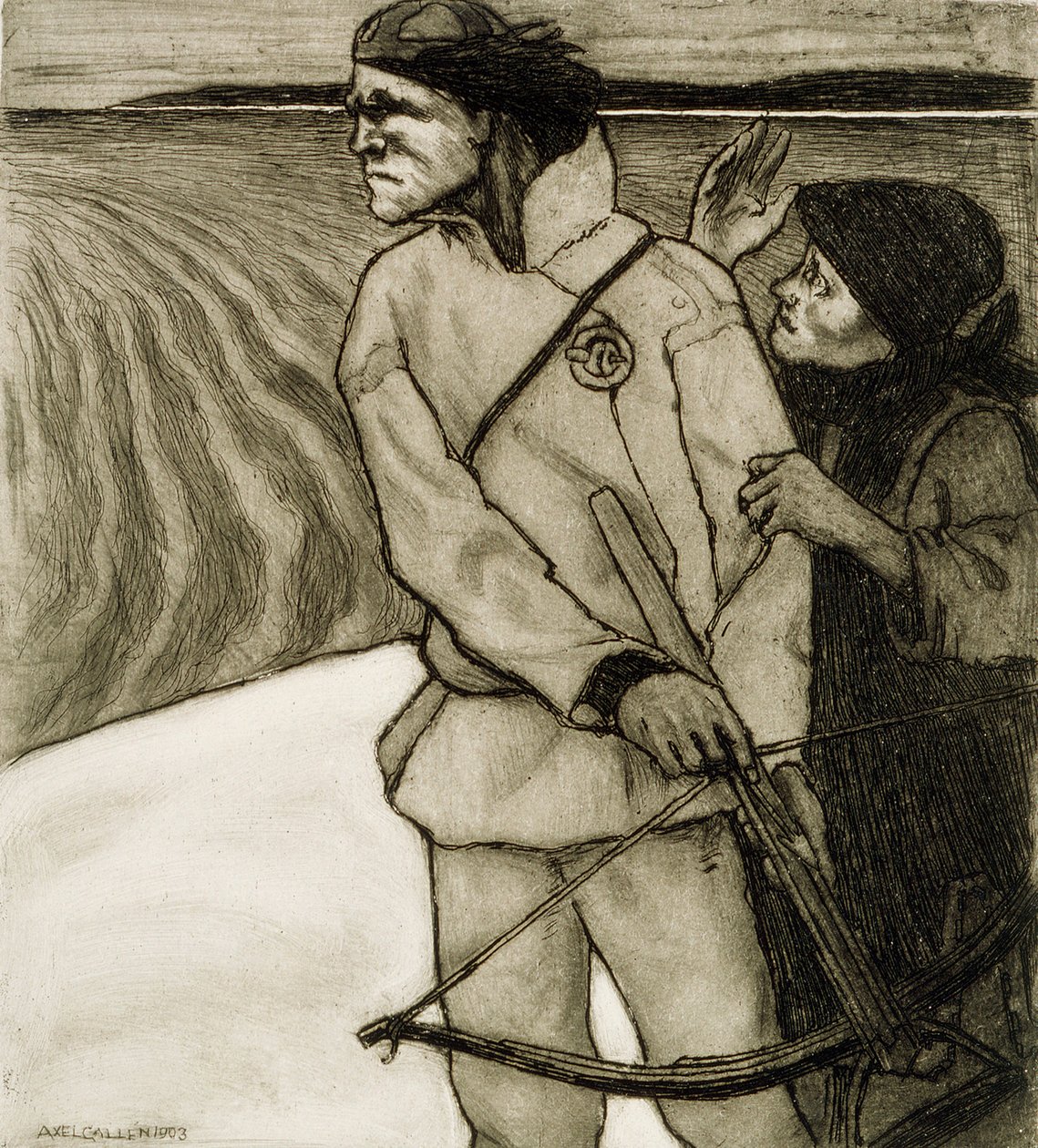 Rache des Joukahainen von Akseli Gallen-Kallela