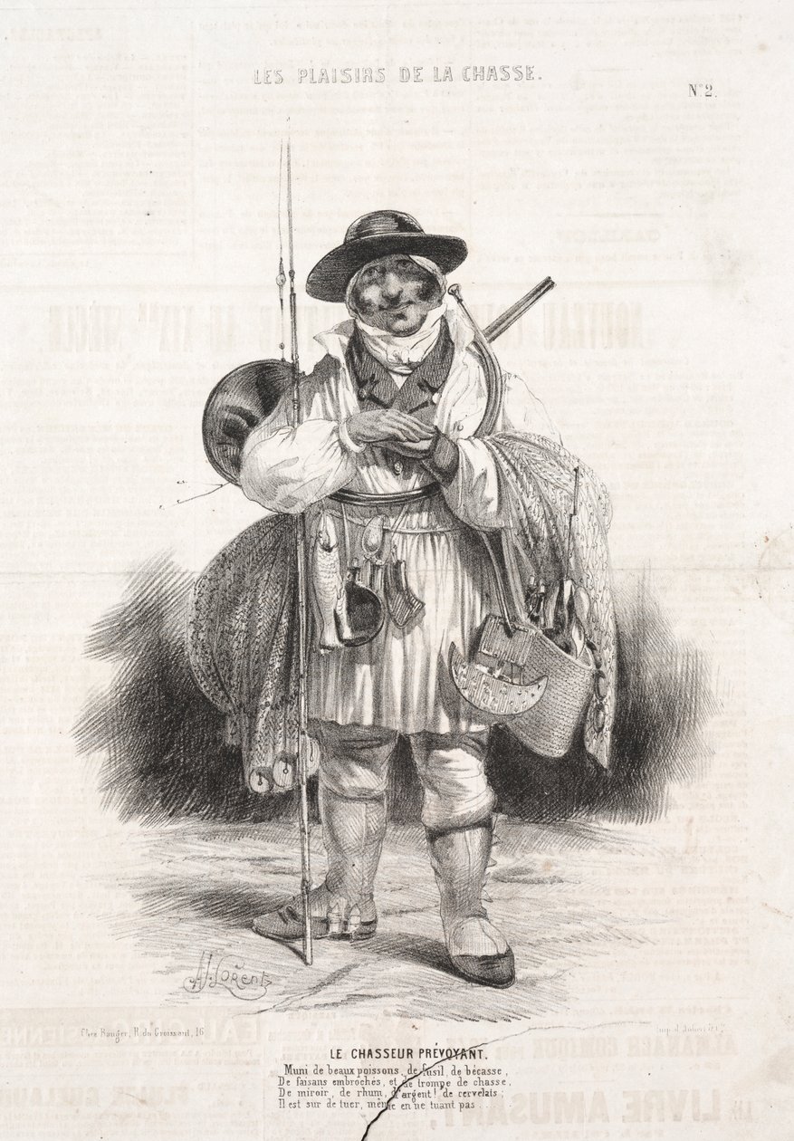 Die Freuden der Jagd: Der vorsorgliche Jäger von Alade Joseph Lorentz