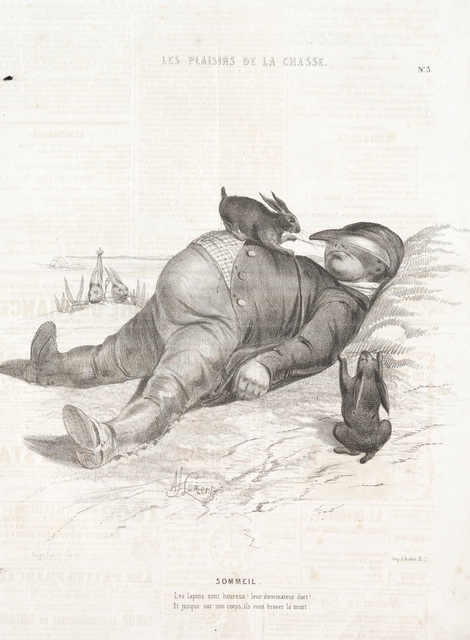 Die Freuden der Jagd: Schlaf von Alade Joseph Lorentz