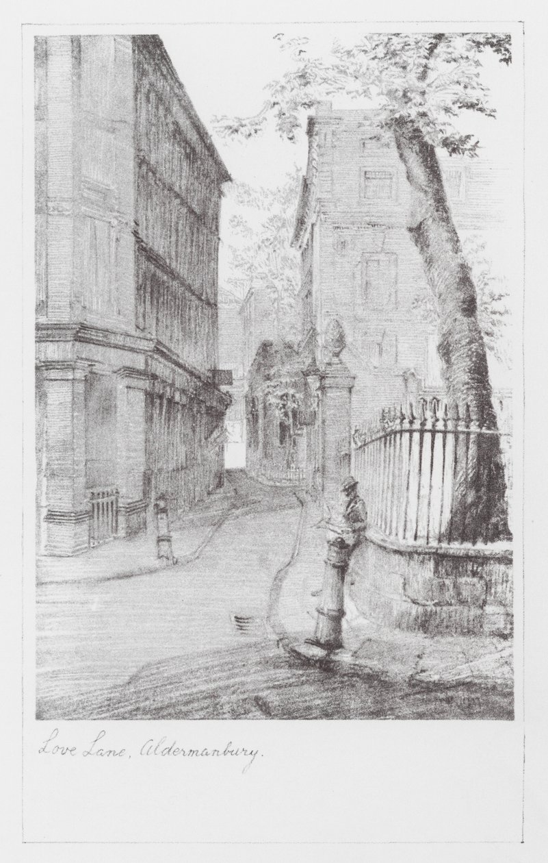 Londoner Gassen: Love Lane, Aldermanbury von Alan Stapleton