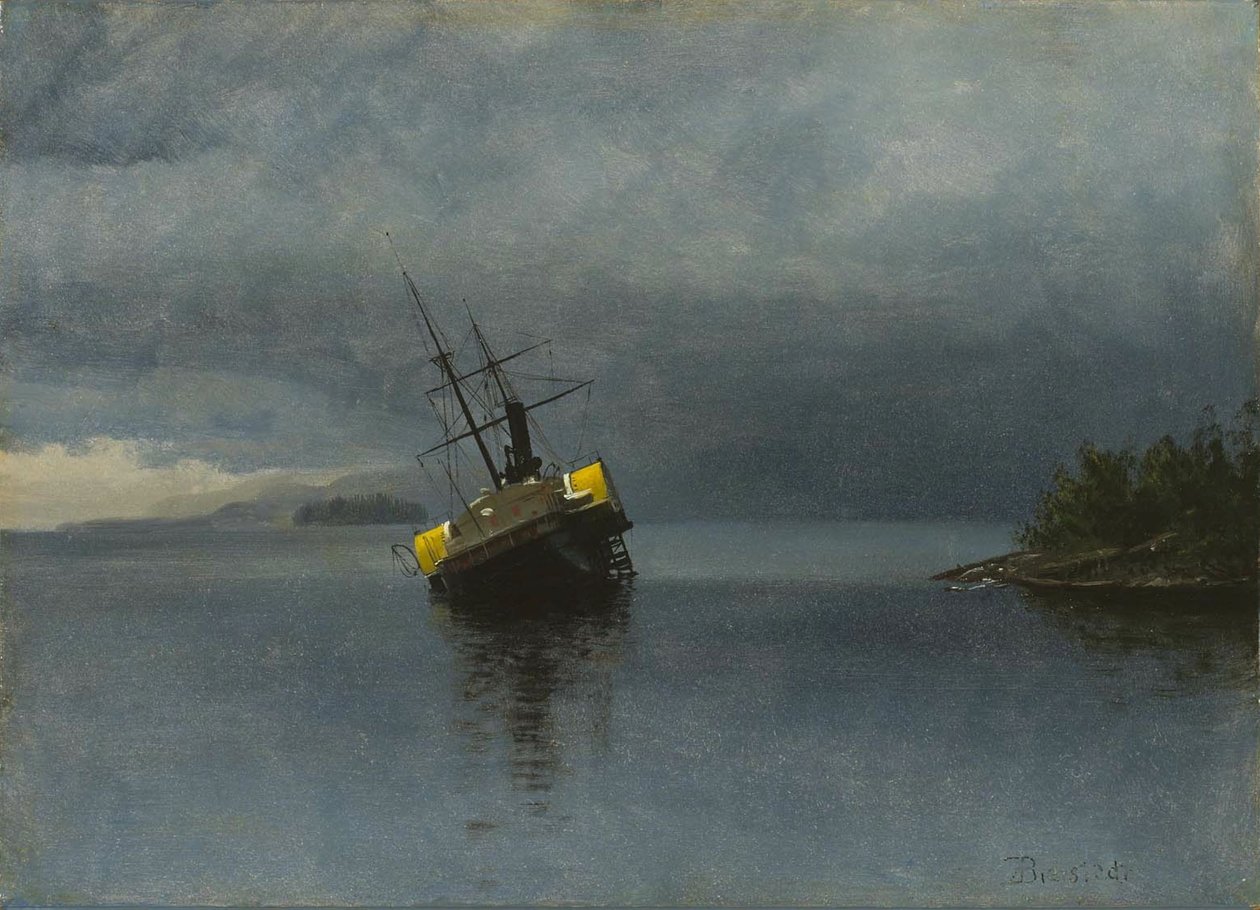 Wrack der Ancon von Albert Bierstadt