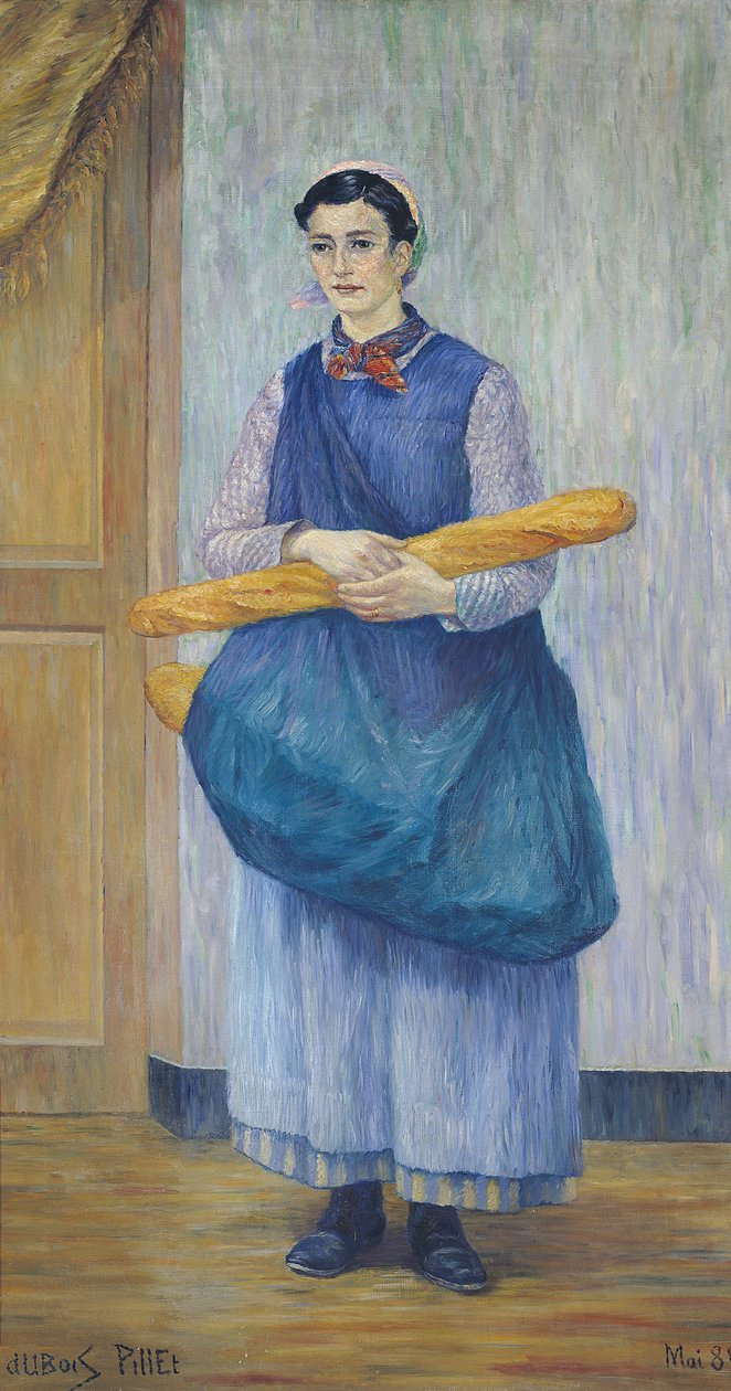 Dame trägt Brot, 1889 von Albert Dubois Pillet