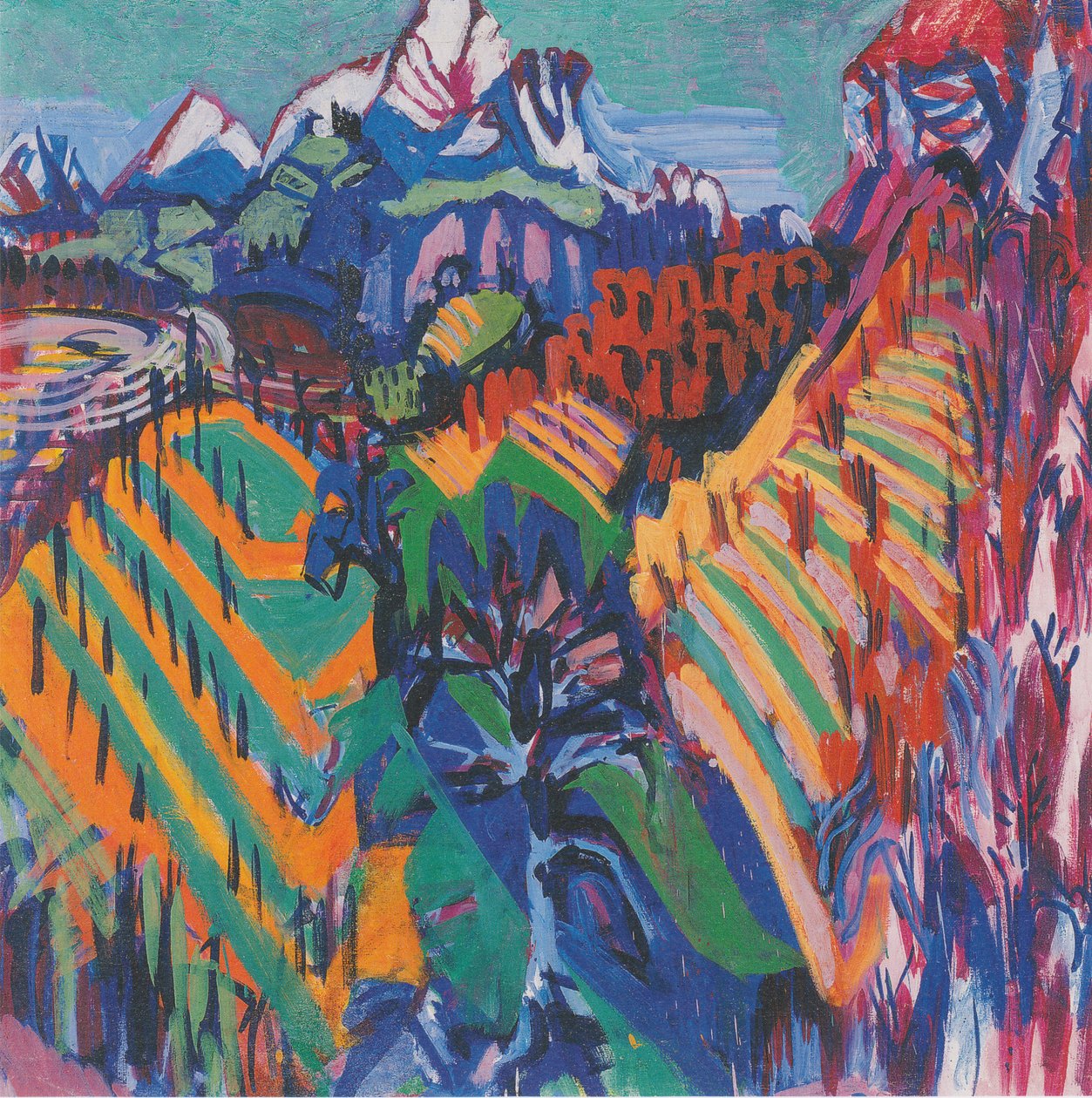 Weinberge im Tessin von Albert Muller