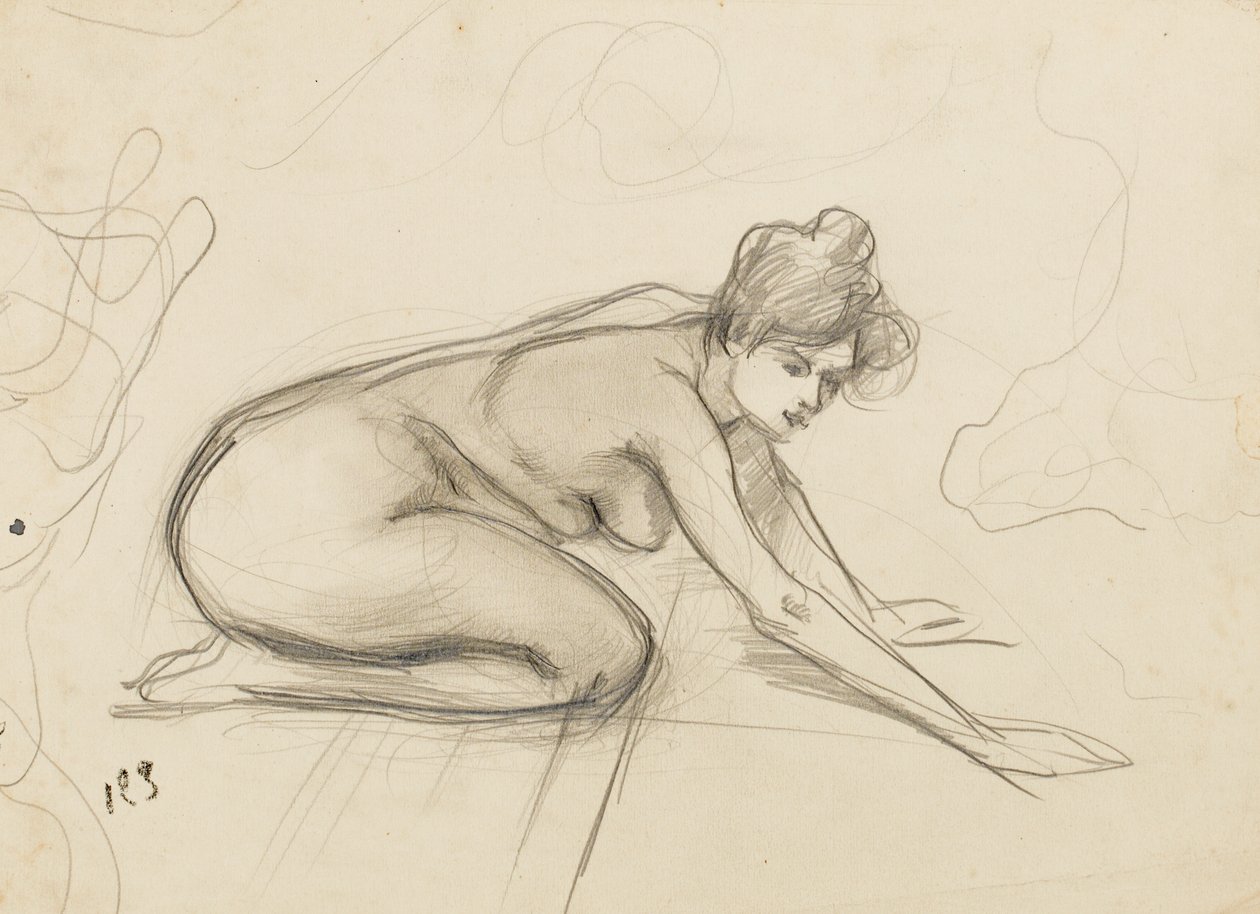 Studie eines Aktes, ca. 1900 von Albert de Belleroche