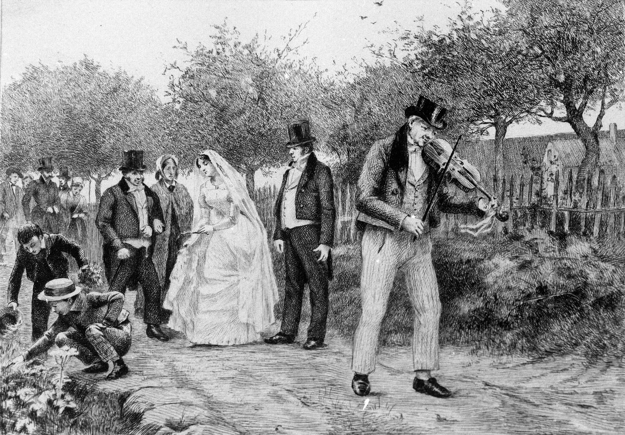Illustration des Romans „Madame Bovary“ von Gustave Flaubert (1821-1880). Illustration von Albert Fourie (1854-1937) von Albert Auguste Fourie