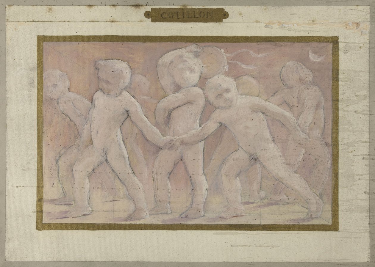 Entwurf für den Festsaal im Hôtel de Ville in Paris: Cotillons von Albert Aublet
