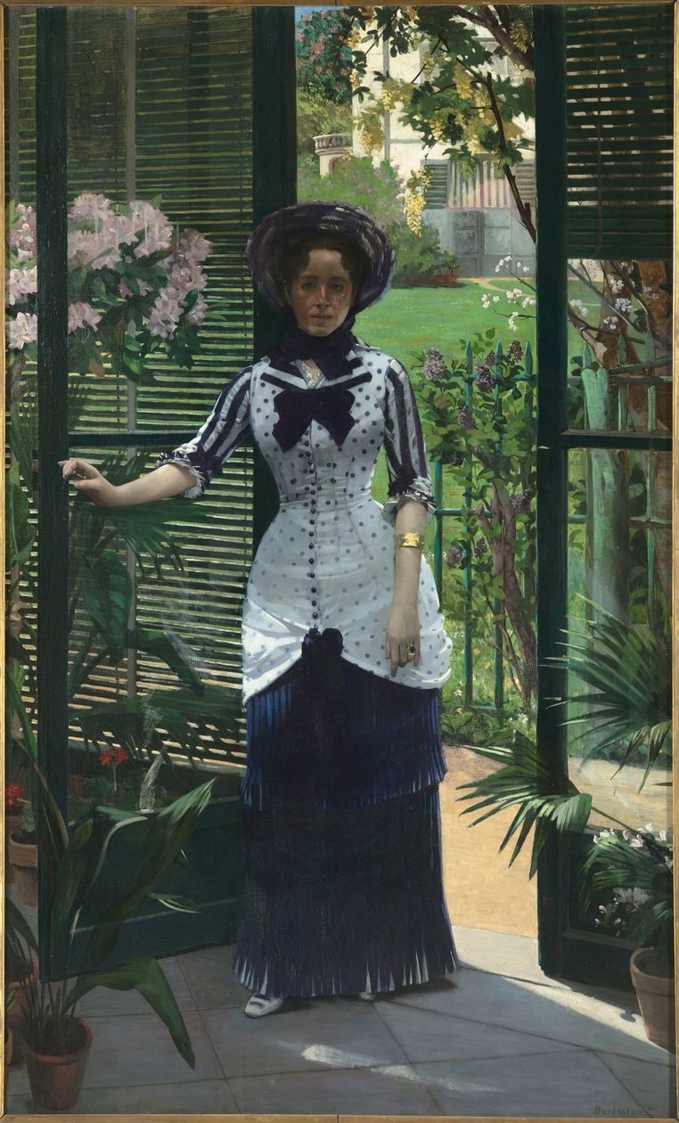 Dans la serre Im Gewächshaus, ca. 1881 von Albert Bartholomé