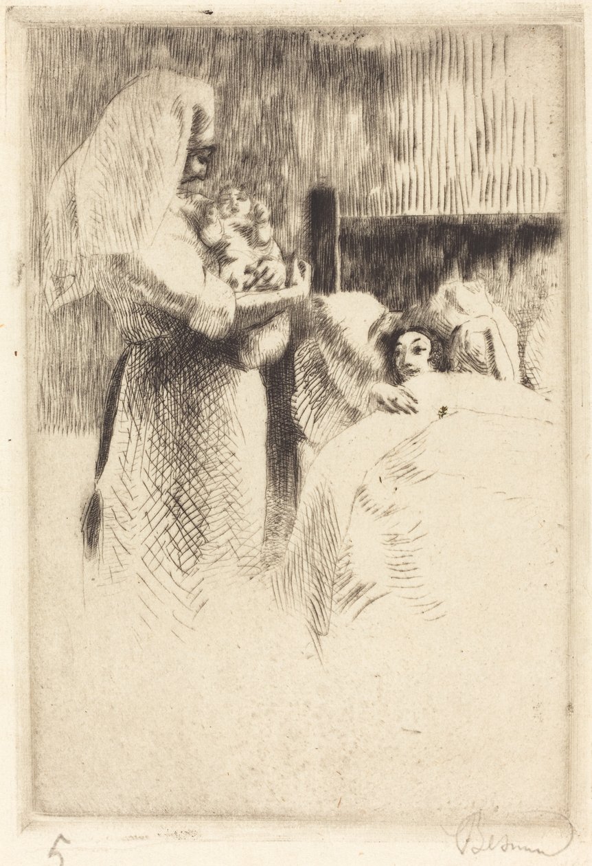 Geburtsanzeige für Anne-Élisabeth Besnard von Albert Besnard